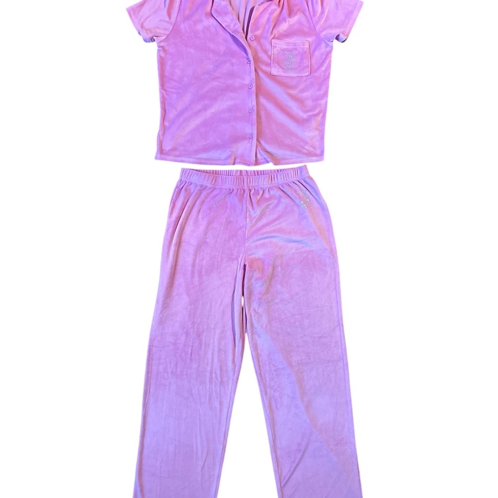 Matching pink velour Juicy Couture set